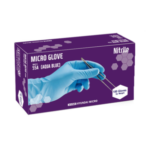 니트릴 글러브 Mico Nitile Glove 실험실 Nitile 재고보유 1pk / HM 현대마이크로, 55AX, 100/PK, XS, 1개