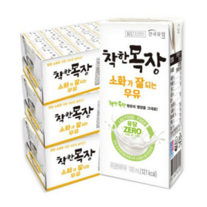 건국유업 착한목장 소화가잘되는 우유, 190ml, 72개