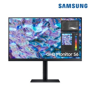 삼성전자 S27B610 27인치 QHD 모니터 IPS 75Hz 피벗 FeeSync