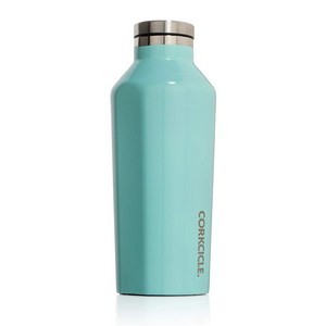 CORKCICLE[일본 정규 판매품]수통 진공 단열 스테인레스 보틀 270ml CANTEEN 터키석 9oz 보냉, 1개