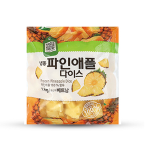 냉동 파인애플 다이스 1kg, 4개