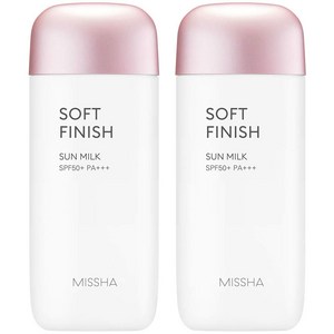 미샤 올 어라운드 세이프 블록 소프트 피니쉬 선밀크 SPF50+ PA+++, 70ml, 6개