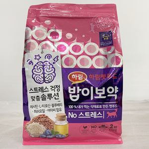 밥이보약 고양이 기능성 사료, 스트레스완화/안정/집중력관리, 2kg, 1개