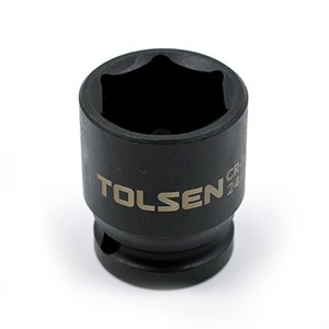 [TOLSEN]TOLSEN 툴쎈 임팩소켓 복스알(단) 1/2 24mm, 1/2인치 24mm, 1개