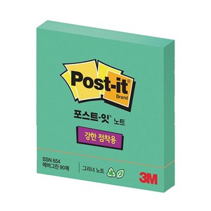 3M 3M 포스트잇 친환경 SSN 654-RC 에버그린(4870), 에버그린