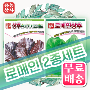 로메인상추씨앗 2종세트, 1개