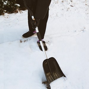 P 길이조절 눈삽 휴대용 플라스틱삽 제설 폭설 겨울, 1개