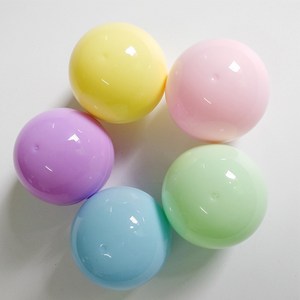TR컴퍼니 다용도 랜덤 뽑기 단색 빈캡슐볼 60mm 10개입, 1세트