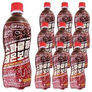 BBQ 비비큐 스파클링 레몬보이 / 천년보이차 + 스파클링 레몬과즙 탄산음료, 10개, 500ml