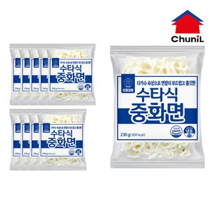 천일 짜장면 사리면 수타식 중화면, 230g, 10개