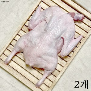 [팜스제임] 백숙용 통오리 23호 2.3kg 생오리 (냉장) 보양식 오리탕, 2개, 1.8kg