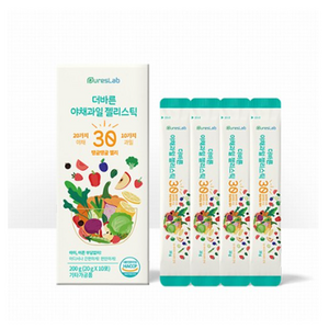 퓨어스랩 더바른 야채과일 젤리스틱 20g x 10p, 200g, 1개