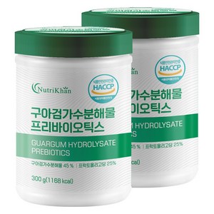 구아검가수분해물 프리바이오틱스 식이섬유 300g 30일분, 2개