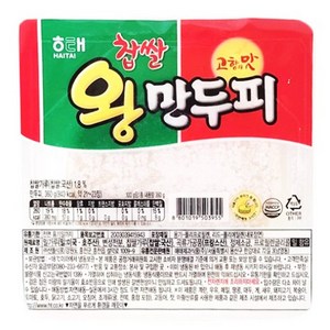 해태 찹쌀 왕 만두피 360g(약21-23장)무배/냉동 국산찹쌀 만두 수제비 피자 간식 야식 홈파티음식, 360g, 6개