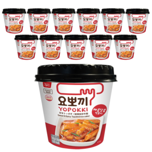 요뽀끼 매콤달콤떡볶이, 140g, 12개
