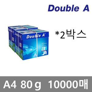 더블a 80g 10000매 걸림없는 복사용지 2500x4BOX 인쇄용지, A4, 10000개