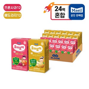 매일 요미요미 튼튼음료 배도라지 12+프룬사과 12 (총24팩), 125ml, 24개