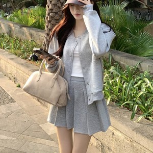 대박난박양 블루종+미니 스커트 SET