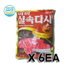 화미 실속다시, 2kg, 6개