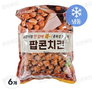 굿프랜즈 팝콘치킨 2000g x 6봉, 6개, 2kg