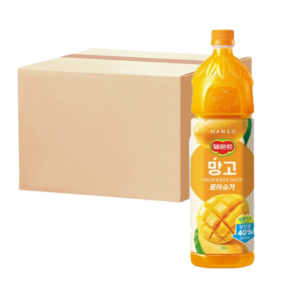 롯데칠성 델몬트 망고주스 1.5L (12펫), 12개