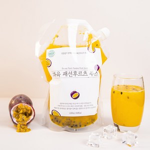 느루 패션후르츠 과육 주스 1kg 퓨레 냉동, 1개