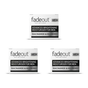 Fade Out 페이드아웃 어드밴스드 크림 포맨 SPF20 50ml x3개 Bightening Moistuise, 3개