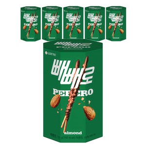 빼빼로 아몬드, 132g, 6개