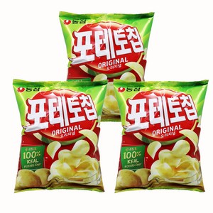 포테토칩 오리지널, 60g, 3개