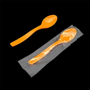 [직] 개별포장 다용도수저/스푼 (주황) 박스/1500개, 1개, 1500개