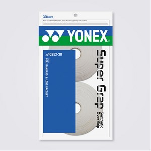 요넥스 AC102EX 고무그립 30개입 라켓그립 배드민턴, 화이트, 1개