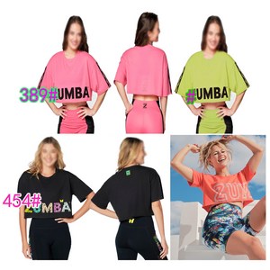 줌바 댄스복 zumba 댄스 줌바복 줌바티 바지 티셔츠 에어로빅 _T389 454, T454(검정)