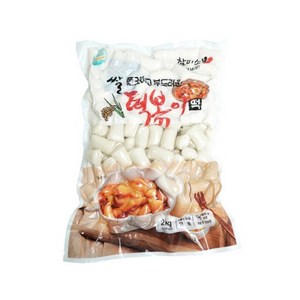 참미소 몽떡(한입) 떡볶이떡 2kg 쌀떡볶이 [원산지:상세설명에 표시], 1개