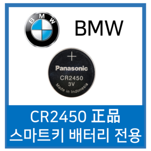 파나소닉 BMW 스마트키 배터리 전용 코인건전지 CR2450, 1개입, 2개