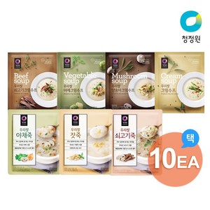 청정원 우리쌀 잣죽, 60g, 10개