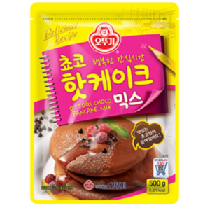 오뚜기 쵸코 핫케이크 믹스, 500g, 2개