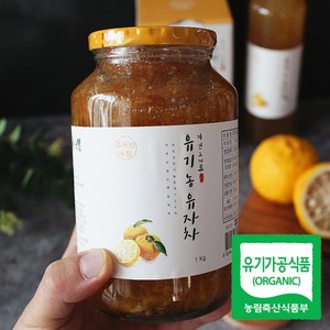 23년 유기농 유자로 만든 자연숙성 수제 유자차 1kg 산지직송, 1개, 1개입