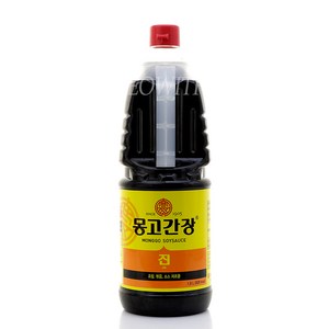 마산몽고 몽고간장 진간장 1800ml X 2개/무료배송/양조간장 17%/조림 볶음 소스 제조용, 1.8L, 2개