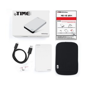 ipTIME HDD3225 PLUS 블랙 2.5인치 USB3.1 Gen2 Type-C외장하드 케이스 아이피타임, 1개