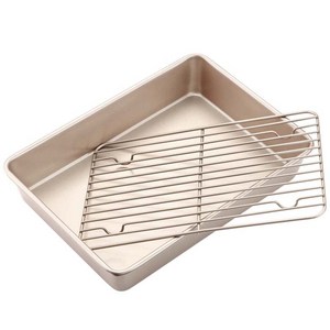 Tukey Roasting Pan with Rack fo Ovens Nonstick Tukey Roasting Pan with Rack fo Ovens Nonstick, 1개, Golden