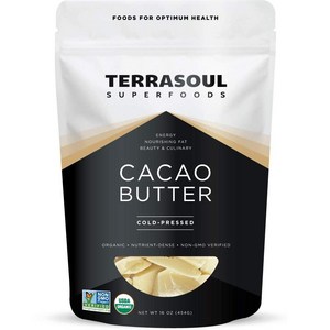 테라소울 슈퍼푸드 카카오 버터 Terrasoul Superfoods Cacao Butter 454g 2개