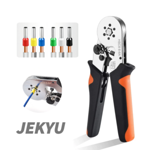 JEKYU 펜홀압착기 6-6A 육각 0.06-6mm 페놀 펜홀 페롤 단자 핀터미널 단자 커넥터, 1개