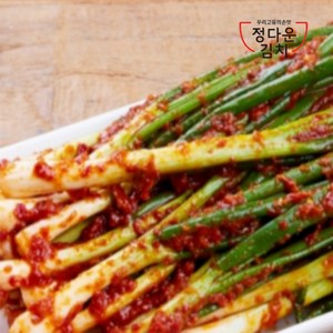 맛있는 전라도전통 알싸하게 맛있는 국내산 파김치, 1개, 1kg