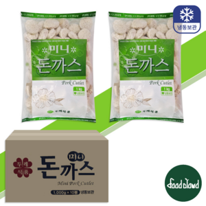 [BOX] 두레식품 미니돈까스 [1kg], 1kg, 10개