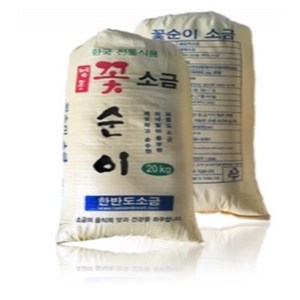 꽃소금 꽃순이 대용량 업소용 식당용 가정용 깨끗한 불순물 제거 재제염, 1개, 20kg