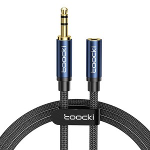 Toocki 3.5mm 3극 AUX 스테레오 케이블, 2m, 불루, AUX 연장케이블