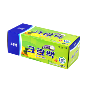 [크린랲] 크린백(미니) 17cmx25cm 100매, 2개, 200개입