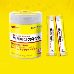 코오롱제약 락토메디 생유산균 온가족유산균 변비탈출, 60g, 3개