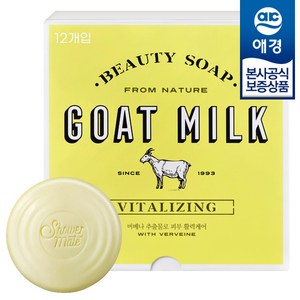 샤워메이트 산양유 비누 버베나, 90g, 36개