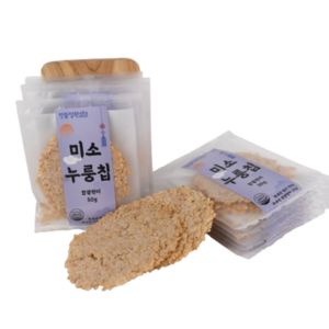 맛뜰정원 찹쌀현미 미소누룽칩 수제 누룽지칩 포만감 높은 다이어트 건강 간식, 1개, 50g